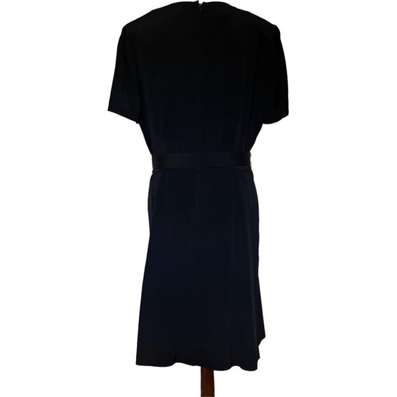 Vintage 80s Talbots Belted Dress Size 12 Preppy Minimalist Quiet Luxury USA - Picture 8 of 13